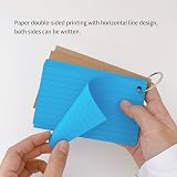 ojussa Flash Cards 300 Pcs 3x5 In Kraft Paper Notecards with 6 Rings view 7