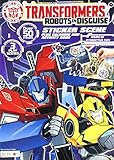 Bendon Transformers Sticker Scene Plus Coloring and Activity Book, 24 Pages (40920)