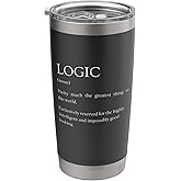 Logic Definition - Funny Sarcastic Logic Explanation Stainless Steel Insulated Tumbler