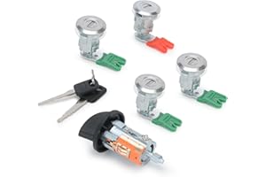 GENERIC Ignition Switch Door Lock Cylinder Compatible with Keys Fit for Ford E150 E250 E350 Econoline Van 1997-2020 Replace LC6177 703369 597638