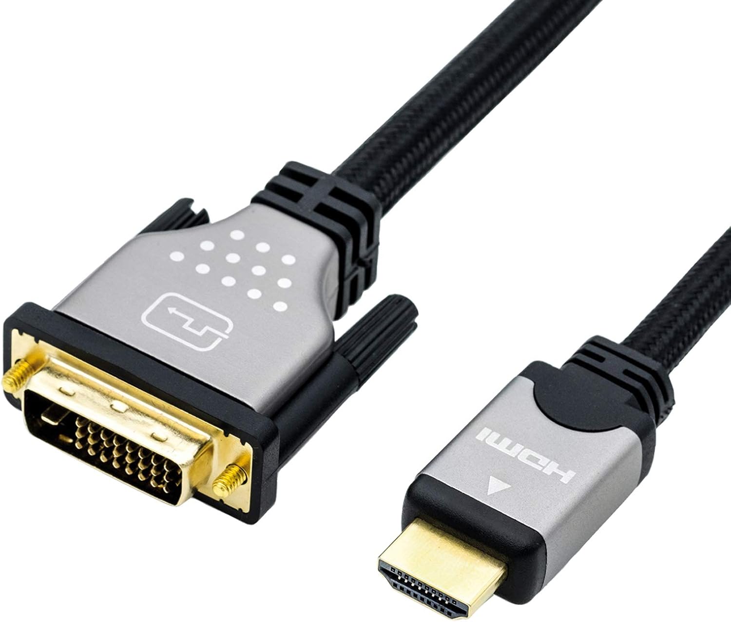 1m ROLINE Câble DVI HDMI I Câble décran avec connecteur DVI D 24+1 Dual