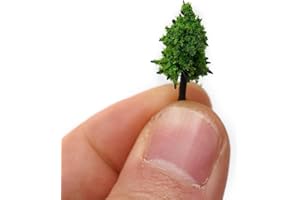 50 Pieces Miniature Tree Model Train Railroad Scene Landscape Scale OO HO N Z War Game Sandbox Layout Accessories(A)