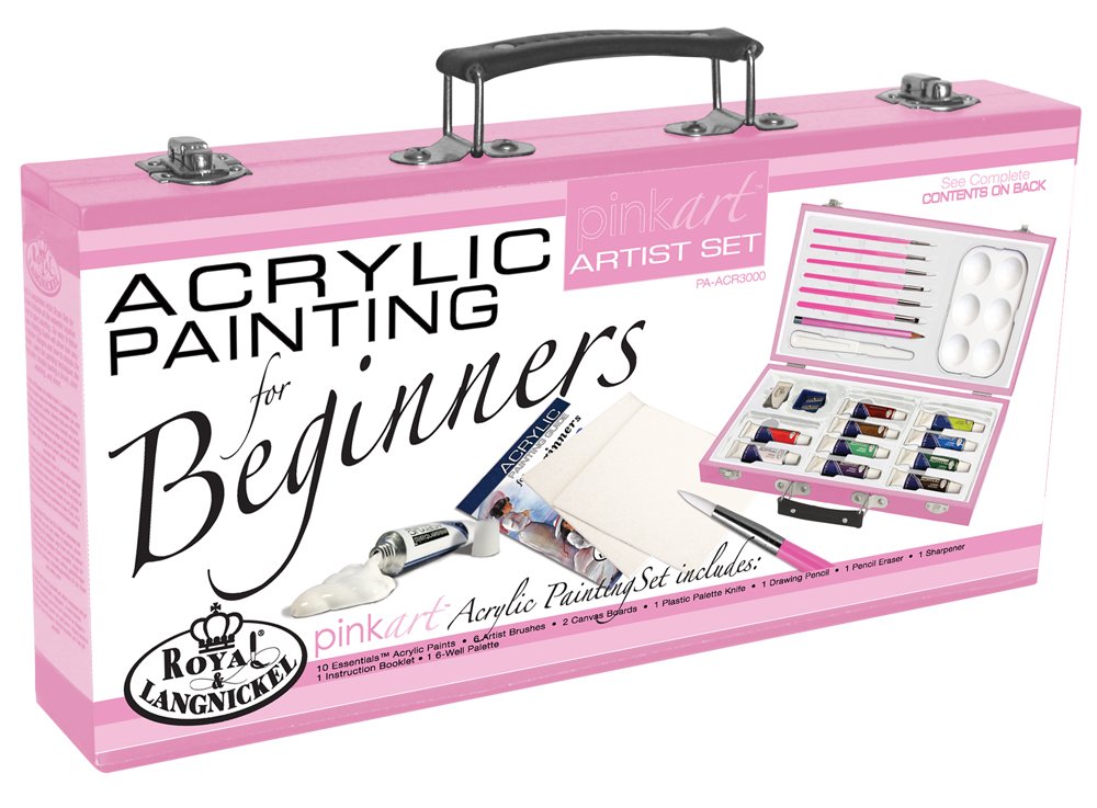 Royal and Langnickel Beginners Artist Acrylic Paint and Brush Set
