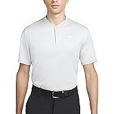 Nike Men's Dri-fit Victory Blade Polo Light Grey | White Large