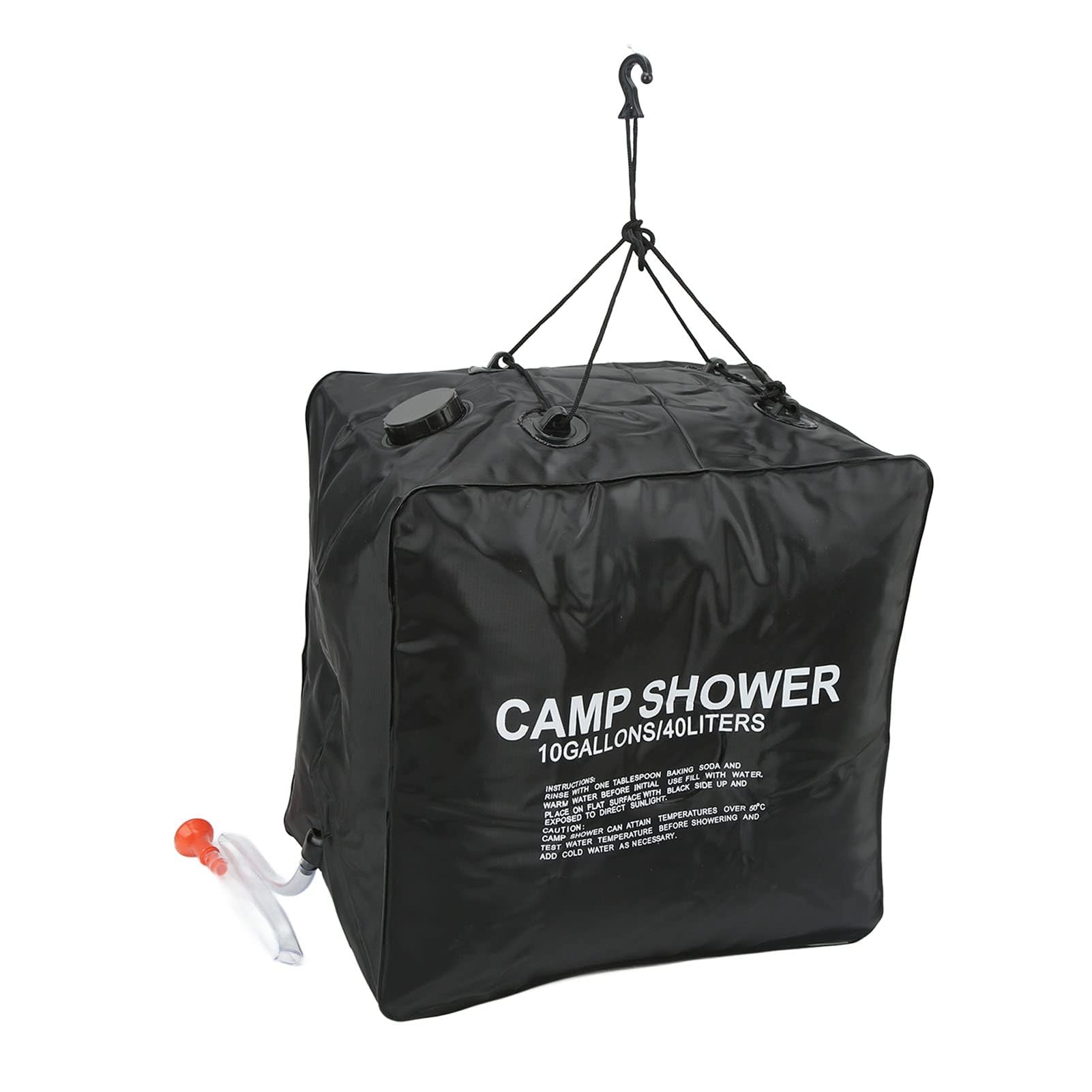 Alomejor Camping Shower Bag, 40L Solar Camp Shower Bag with Sprayer for Outdoor Camping Picnic Beach