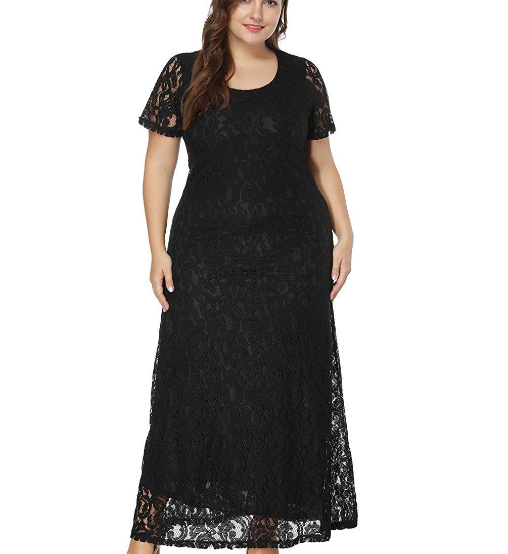 Erosebridal Women Plus Size Evening Dresses Floral Lace Mother of The