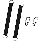2 PCS Tree Swing Straps Tree Swing Hanging Kit, Fitness Pull Up Hanging Straps Suitable for Tree Swing Seat,Hammock,Plank,Hammock,Cable Machine Attachment for Gym