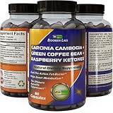 Pure Garcinia Cambogia with Detox and Cleanse Supplements  Weight Loss and Energy Pills for Women and Men with Raspberry Ketones + Green Coffee Bean Extract + Antioxidant Green Tea Fat Burner