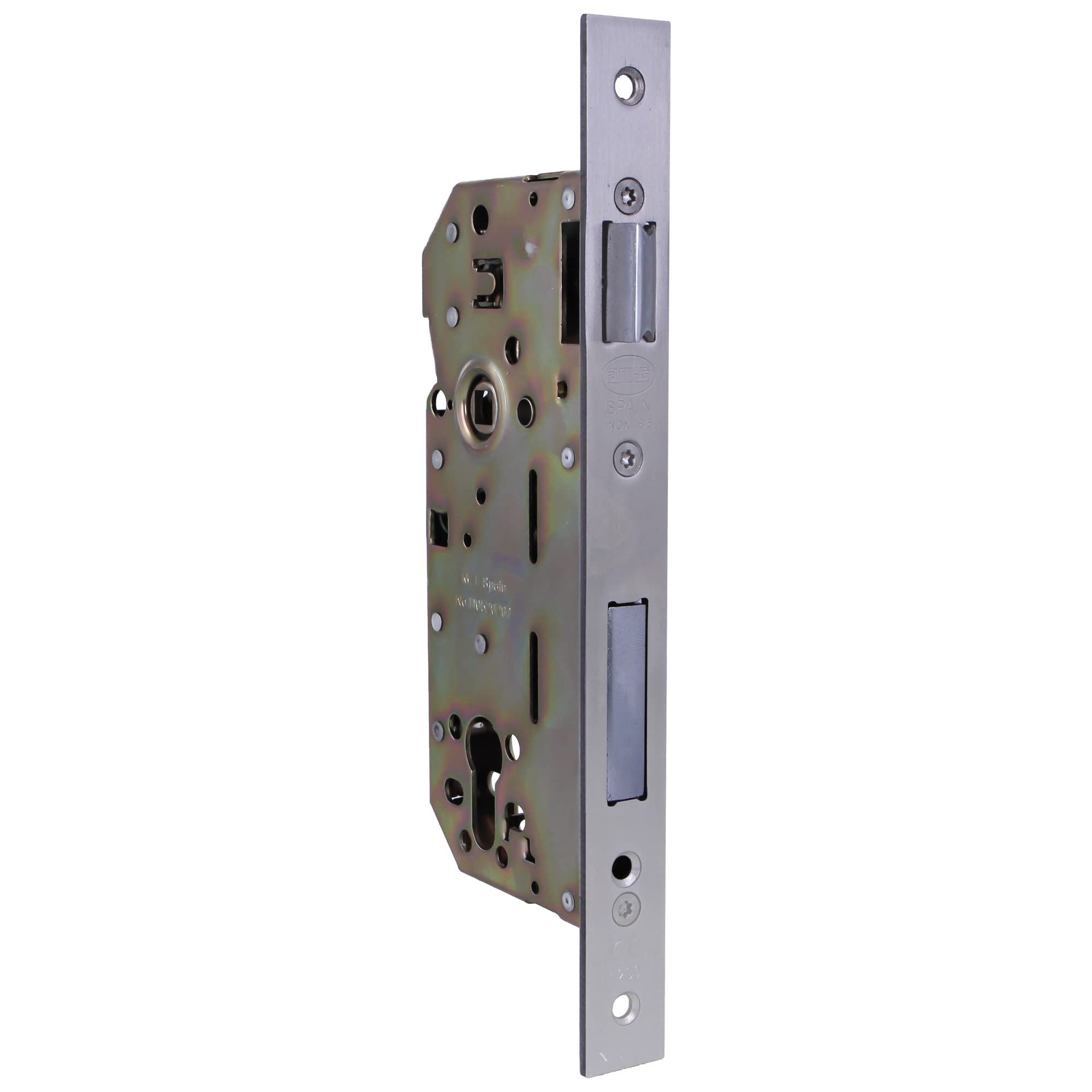 Amig - 5 Lever Mortice Lock | Steel Dead Bolt for Exterior & Front Doors | Reversible Handle | Mortise Lock for Wooden Doors | Sliding Window Security | Silver-Plated Matte, Steel