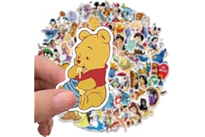 ERSIVSI 100Pcs Cartoon Princess Stickers for Teens Adults, Vinyl Waterproof Decals for Water Bottle Laptop DIY Decorate Bumpe