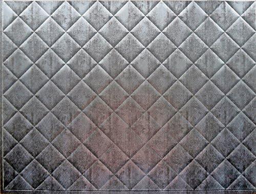Backsplash Tiles - Decorative Thermoplastic Tile 18 X 24 Criss Crosshatch Silver