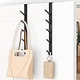 Niffgaff 8 Hook Over The Door Hooks, Vertical Over The Door Towel Rack