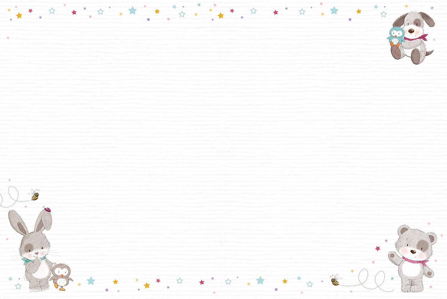 Piccadilly Greetings Cute Large Card From All Of Us - 12 x 9 inches, White - Image 3