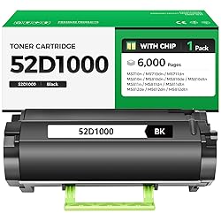 52D1000 Black Toner Cartridge with Chip 1-Pack