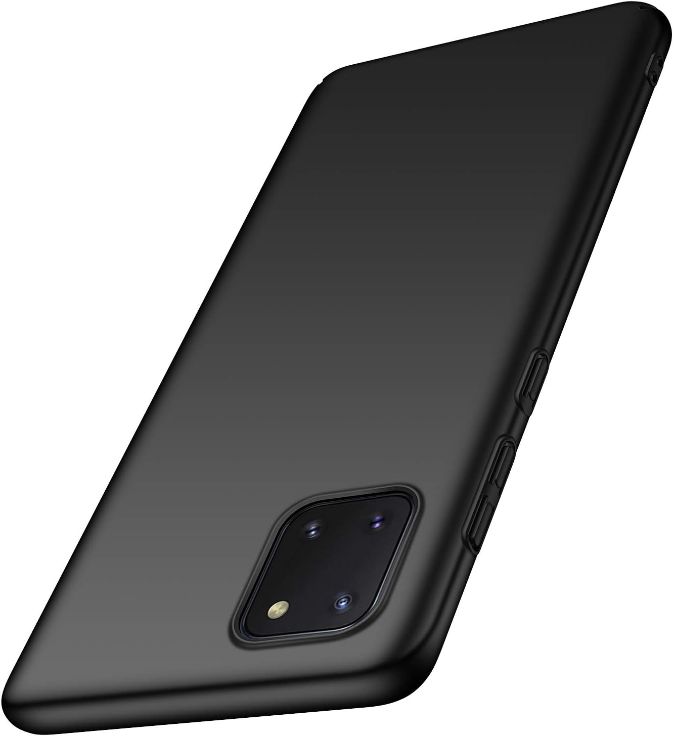 Yipmai Compatible with Samsung Galaxy A81 Case, Samsung Galaxy Note 10 Lite Case, 0.03 Inch Ultra Thin Ultra Slim Hard PC Plastic Protective Case for Galaxy A81/Galaxy Note 10 Lite (Smooth Black)