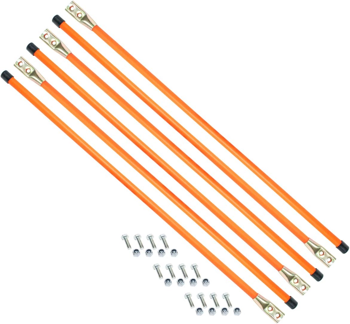 EPR 6PK 36" Snow Plow Guides Stakes Markers Safety Orange