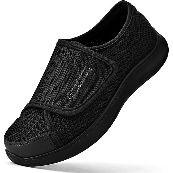 Mens Shoes FitVille Men's Diabetic Shoes Extra Wide Adjustable