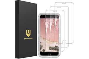 UNBREAKcable Shatterproof Tempered Glass Screen Protector for iPhone SE 2022/SE 2020, iPhone 8/7 [3-Pack] [99.99% HD Clear] [Easy Installation Frame] [9H Hardness][Bubble Free] for Apple 4.7''