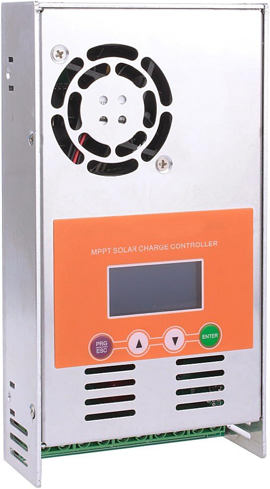 cnfinest 40Amp MPPT Solar Charge Controller with LCD Backlight 48V 36V 24V 12V Auto Sense Solar Charger for Vented Sealed Gel NiCd Lithium Battery