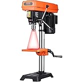 VEVOR 10 in Benchtop Drill Press, 6.2A Induction Motor, Tabletop Drilling Machine with 610/940 / 1500/2150 / 2800 RPM Adjusta