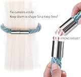 Pretty Jolly 2 Pack Magnetic Curtain Tiebacks Teal Drape Holdbacks view 4