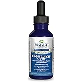 Ridgecrest Herbals ClearLungs Liquid Herbal Supplement, Orange Flavor Alcohol Free for Adults and Kids, Natural Lung and Nasal Wellness Formula for Bronchial and Mucus Support (2 fl oz, 29 Servings)