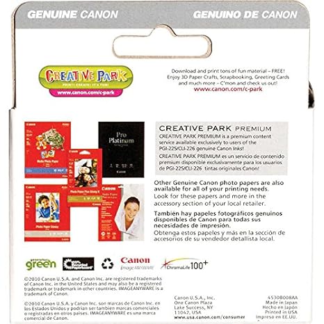 Amazon.com: Canon PGI-225/CLI-226 Ink Tank Combo Pack + Canon CLI-226 Gray Ink Tank: Office Products