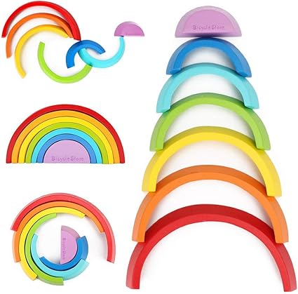 wooden rainbow baby toy