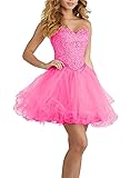 Puffy Organza Homecoming Dress for Teens Strapless