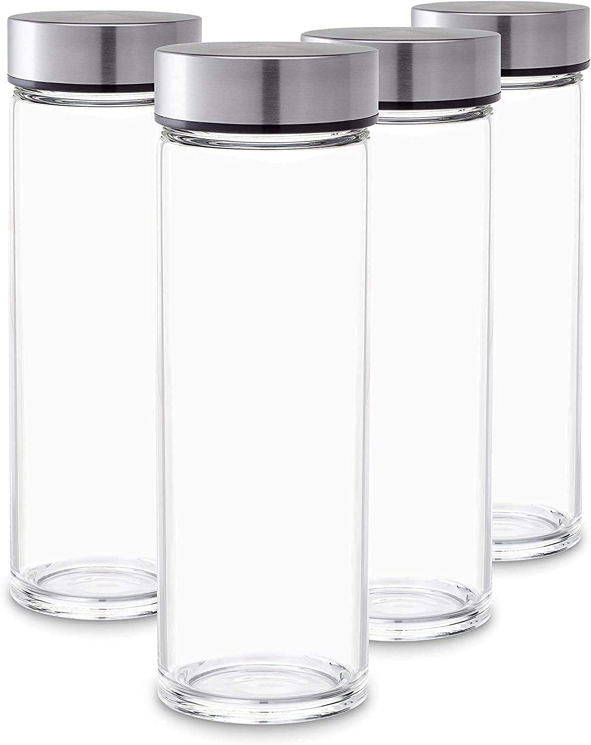 XSOURCE Clear Glass Water Bottles Set Milk and Juice glass bottle with