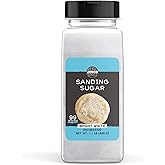 Birch & Meadow White Sanding Sugar, 1.1 lb. Colorful Sugar Crystals for Festive Holiday Baking