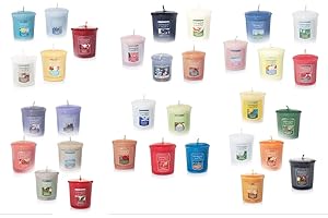 Yankee Candle 5 x Randomly Assorted Official Votive Samplers - Fragrances from The Full Classic Range