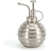 Lianshi Plant Mister Spray Bottle, 500ml/17oz, Vintage Style Water Sprayer (Silver, 17OZ)