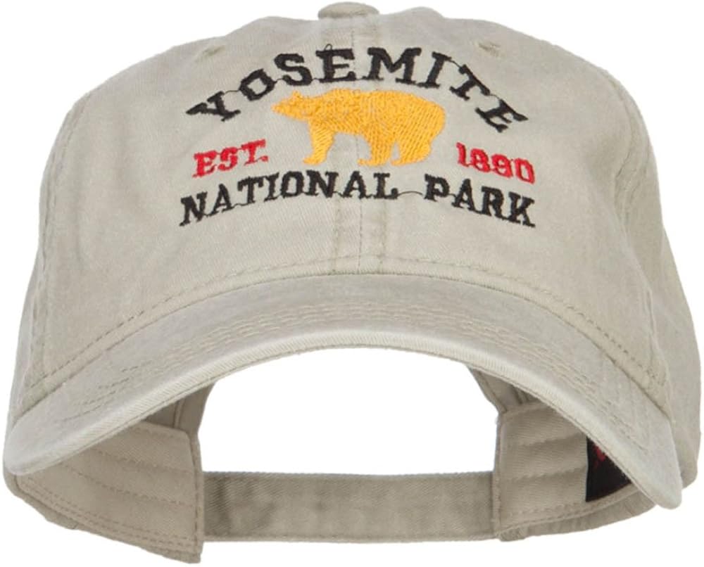 Yosemite National Park Embroidered Washed Cap