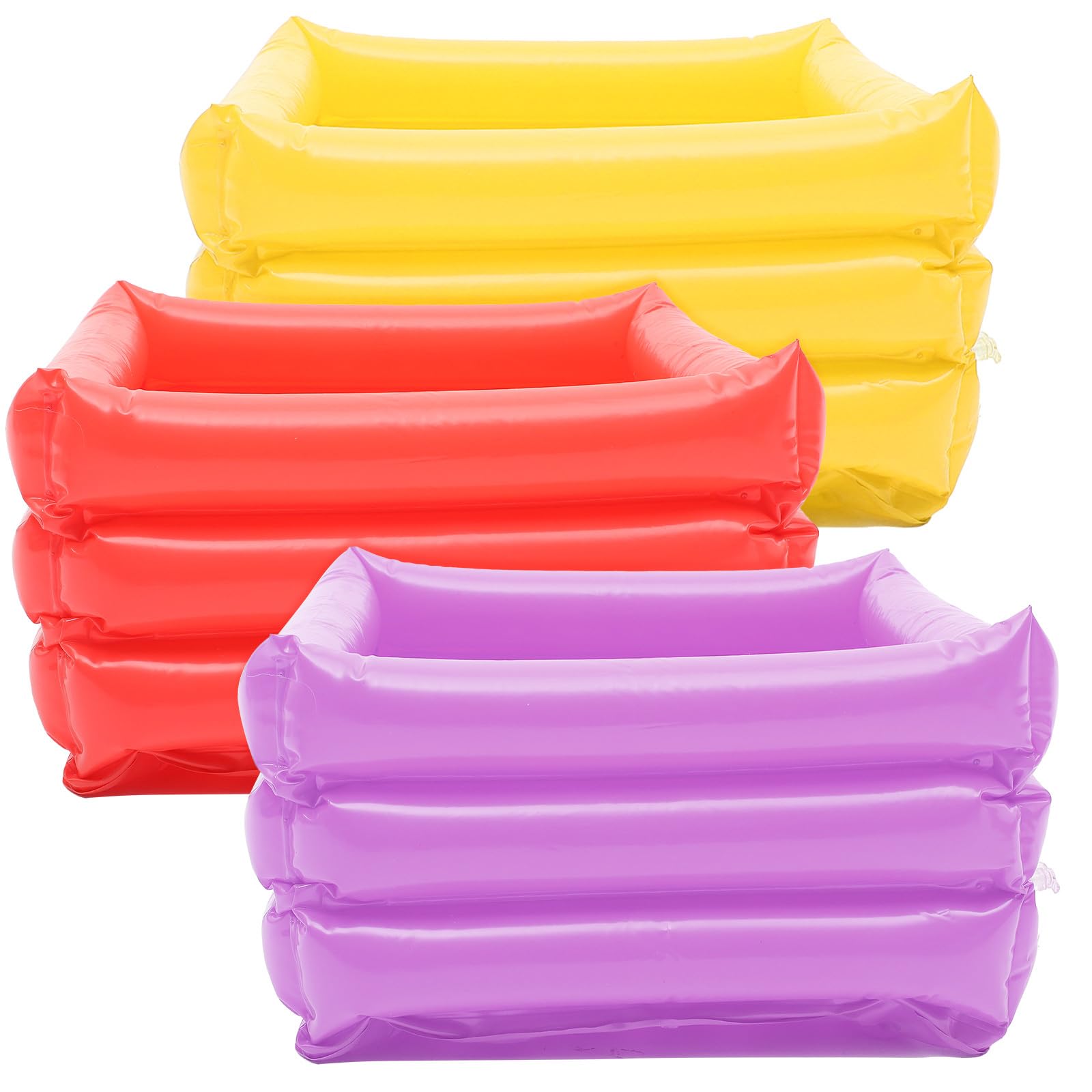 OHPHCALL Inflatable Foot Wash Basin Portable Folding PVC Foot Soak Tub with Drain Hole Travel Cleaning Container for Home and Travel