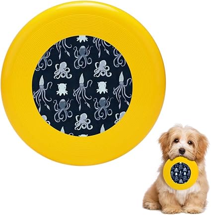 Amazon 犬用フリスビー 犬用噛おもちゃ 投げるおもちゃ イカ 海 犬用おもちゃ 耐久性 犬用投げる 円盤 ストレス解消 ペットの知能訓練 トレーニング 追いかけ ペット玩具 Pc ラウンドフリスビー Zwzw 投げるおもちゃ 通販