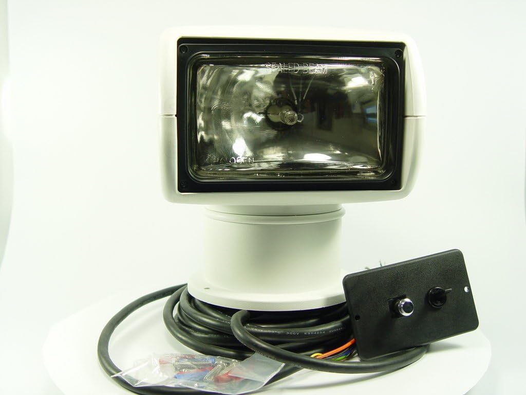 Jabsco 60020-0000 Marine 135SL Remote Control Marine Halogen Searchlight, 100000CP, Joystick Control, 12-Volt, 10-Amp : Boating Spotlights : Sports & Outdoors