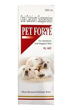 Indian Immunologicals Limited Pet Forte Meat Flavoured Calcium Tonic (200ml)