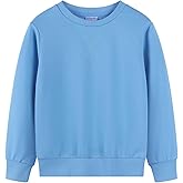 Spring&Gege Youth Basic Sport Crewneck Pullover Sweatshirts for Children(3-14 Years)