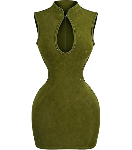 Women's Velvet Bodycon Cheongsam Mandarin Collar Slim Fit Mini Dress Modern Chinese Qipao (107# Black, L), Large : Clothing, Shoes & Jewelry