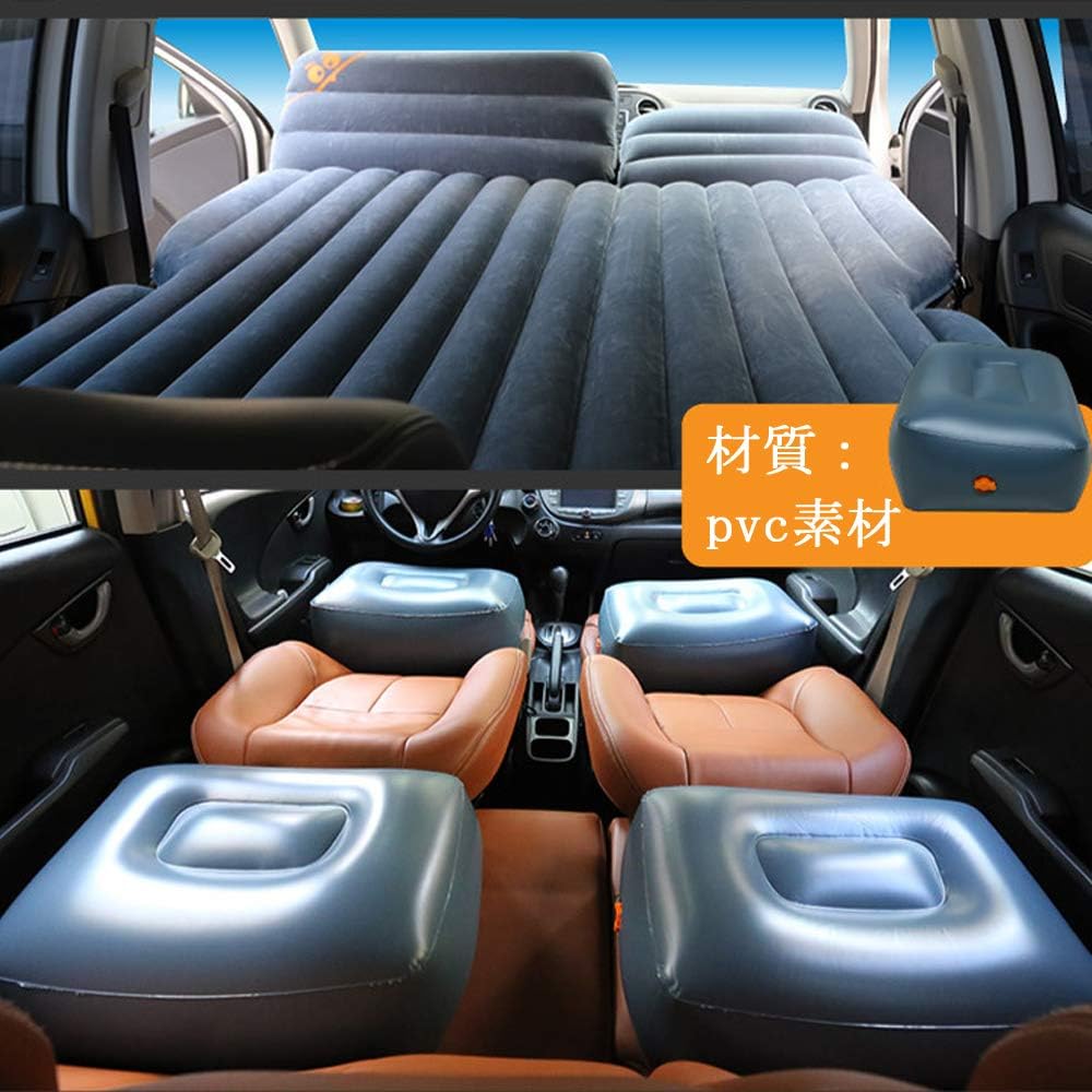 Amazon Co Jp Smilerain カテゴリ 車中泊マット 車中泊 エアーベッド 車中泊 エアマット 車中泊 ベッドキット車中泊 ベッドマット 車中泊ベッド アウトドア 車ト後部座席用マット群がらせる表面速い インフレーション キャンプ用品 快適空間 仮眠 車載電動ポンプ 付属