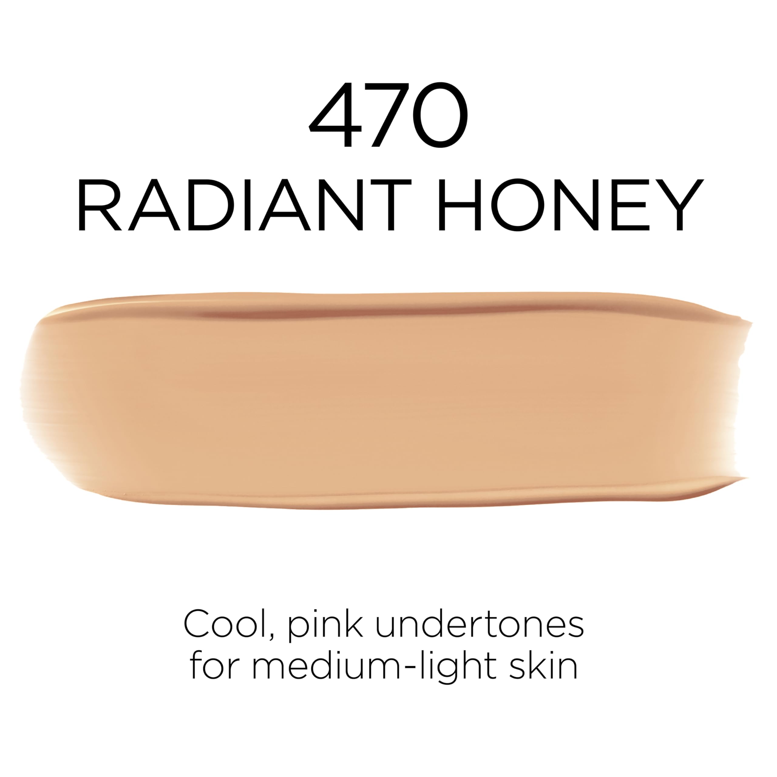 L'Oreal Paris Makeup Infallible Up to 32 Hour Fresh Wear Lightweight Foundation, 470 Radiant Honey, 1 Fl Oz, Packaging May Vary