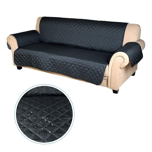 title=Auralum Copridivano 3 Posti Impermeabile Divano Protector Mobili Coperture su