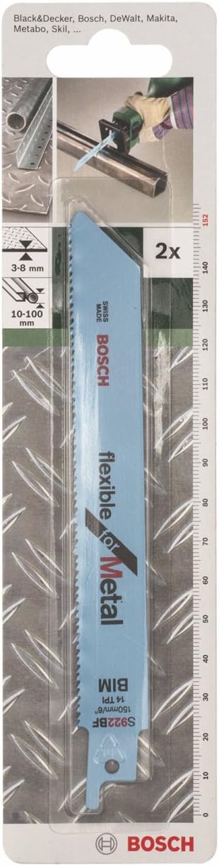 Bosch Home and Garden2609256705 Sabre Saw Blade, Bi-Metal, S 922 Bf