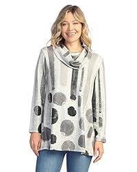 Jess & Jane Women's Abstract Print Brushed Knit