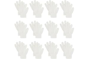 jiebor 12 Pairs Kids Warm Winter Knit Gloves for Boys Girls Children Kids