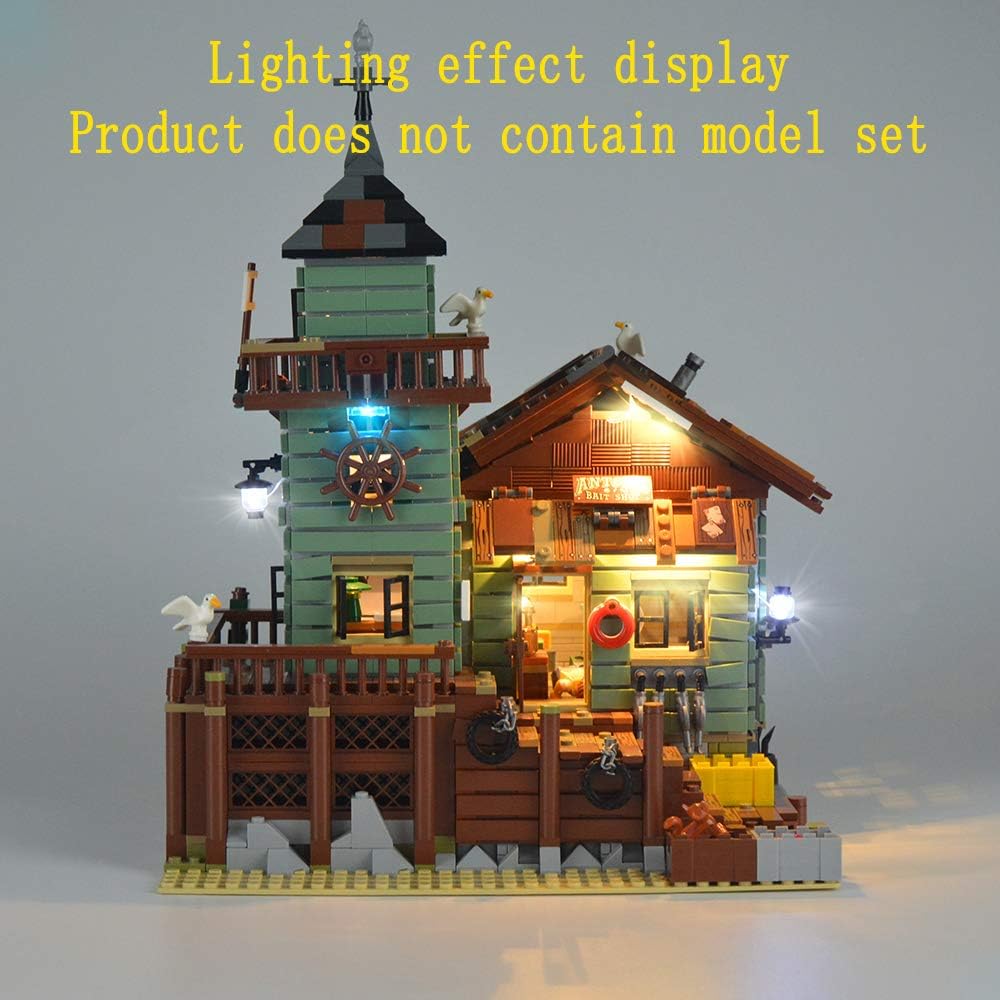 GEAMENT Bricks Light Set for Ideas Old Fishing Store Building Blocks Model Compatible with LEGO 21310 (Building Set Not Included) - Image 5
