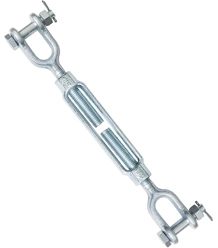 Cozihom, M6 Hook & Eye/C To O Turnbuckle 304 Stainless Steel, Hardware Kit For Wire Rope Tension Heavy Duty, For Sun Shade, Tent Installation, Anti-Rust, 6 Packs