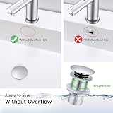 Peppermint Chrome Click Clack Basin Waste UnsloTTed 40mm Brass Pop Up view 2