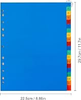 ROSSHINE A-Z File Dividers A4 6Pack with 11-Hole Pre-punched Content List view 4